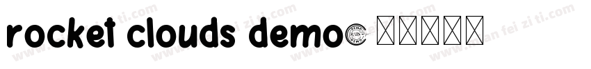 rocket clouds demo字体转换